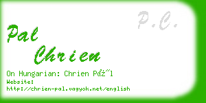 pal chrien business card